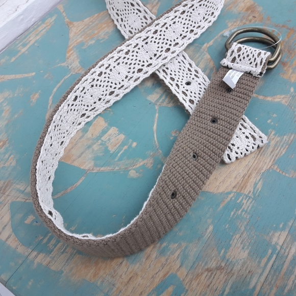 Boho Lace Belt or Purse Strap Embroidered Cloth - Picture 6 of 16